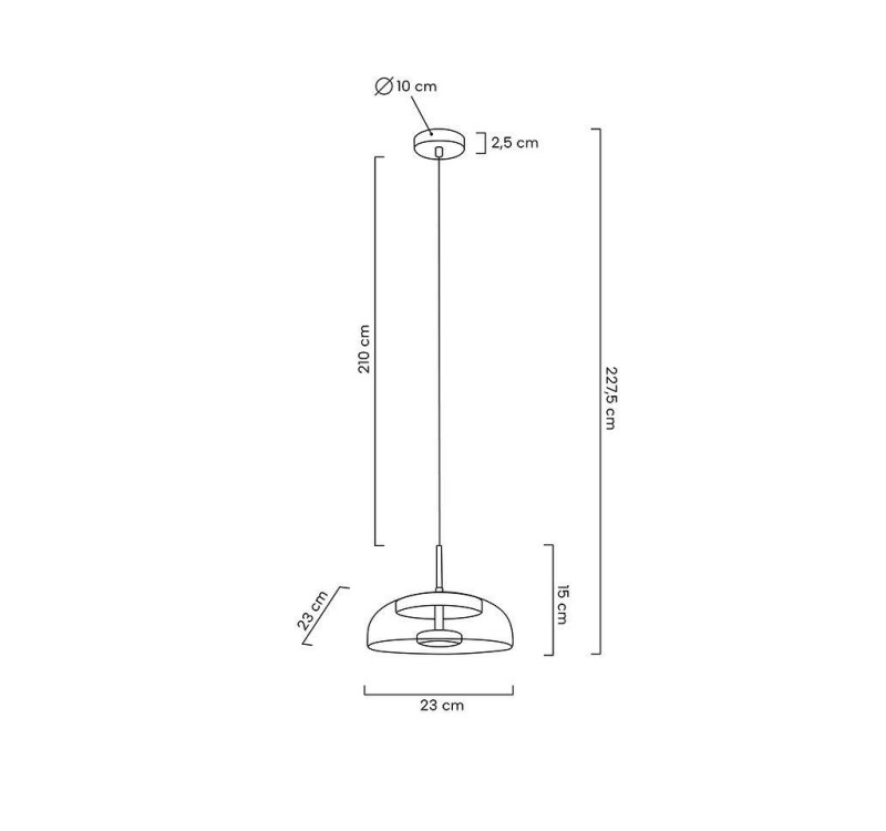 MOOSEE lampa wisząca EDEN złota