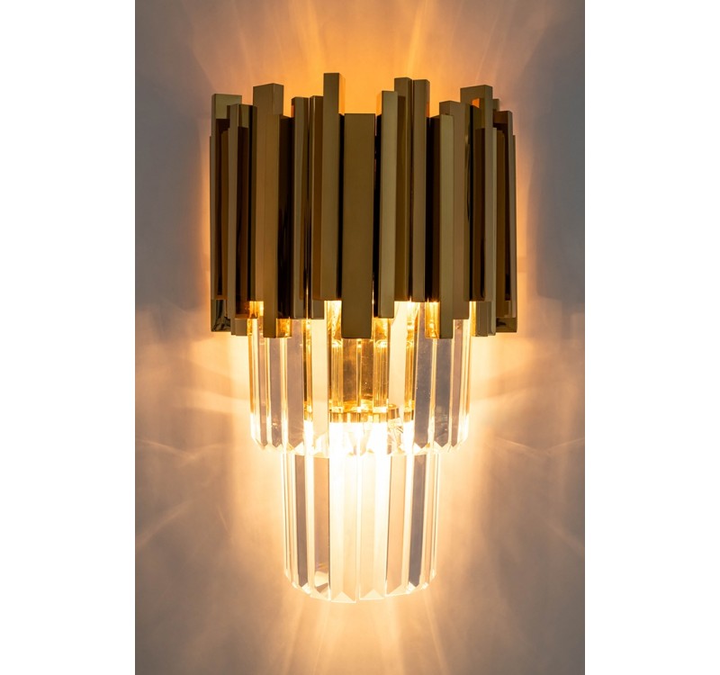 MOOSEE lampa ścienna IMPERIAL WALL GOLD   - stal, kryształ