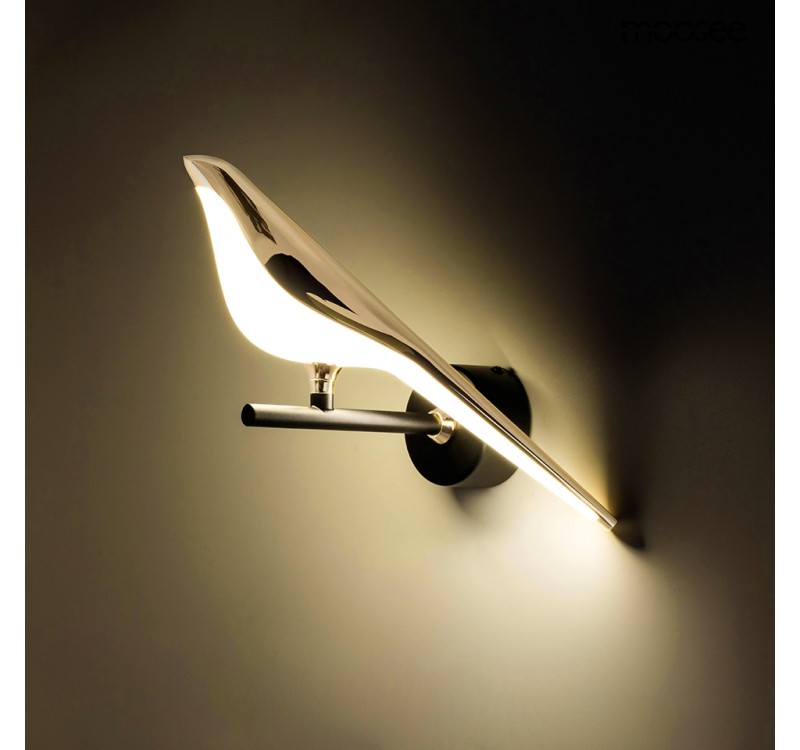 MOOSEE lampa ścienna BIRD złota