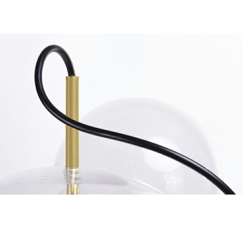 MOOSEE lampa wisząca CAPRI 4 złota - 60   LED, aluminium, szkło