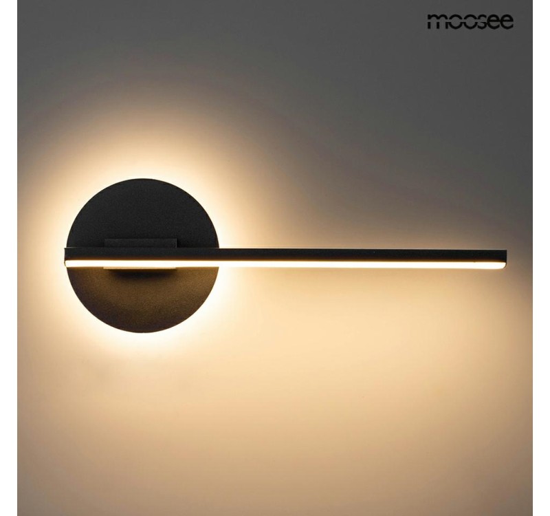 MOOSEE lampa ścienna HORIZON czarna