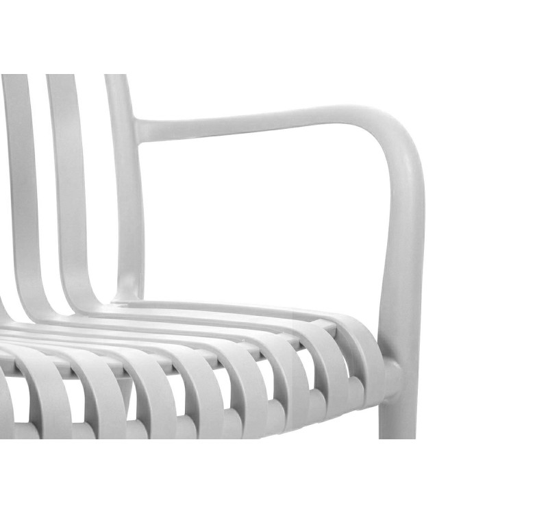 MODESTO krzesło Strips białe -            polipropylen