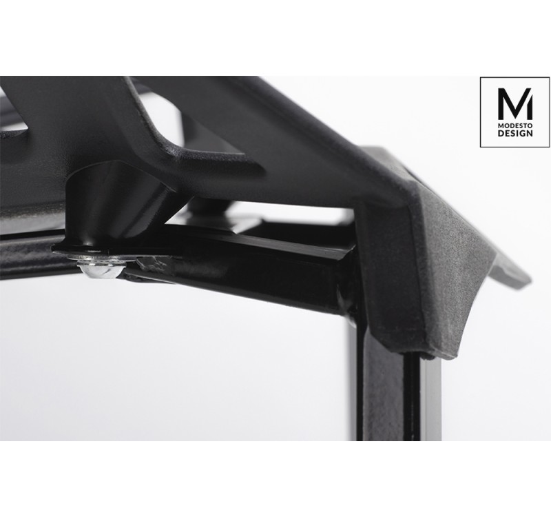 MODESTO krzesło SPLIT MAT czarne - polipropylen, podstawa metalowa