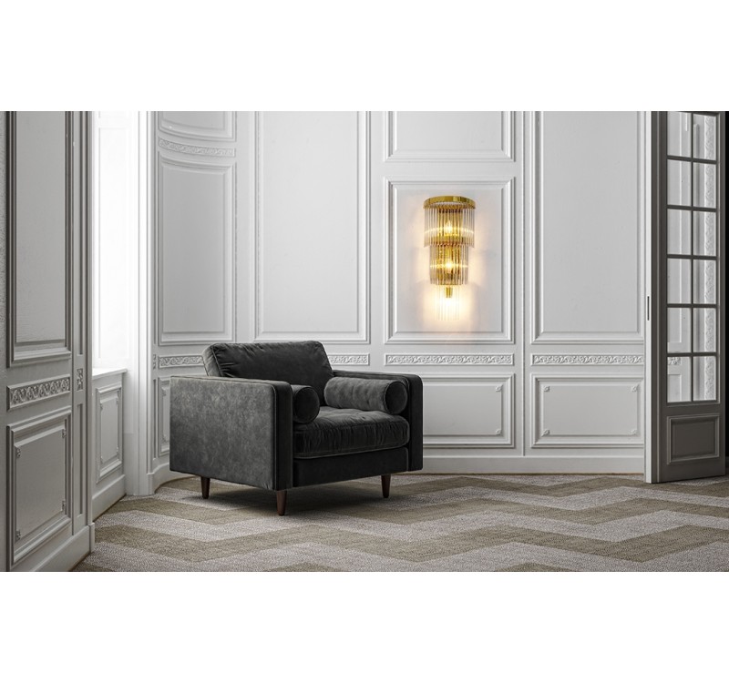 MOOSEE lampa ścienna ESTRO złota