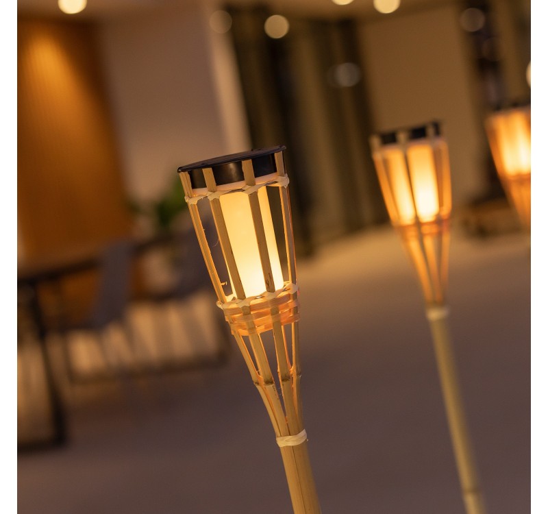 NEW GARDEN lampa ogrodowa HIAMA SOLAR z efektem płomienia (24 sztuki)