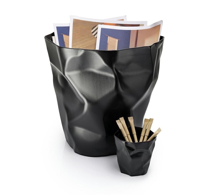 Kosz na śmieci PLAST czarny