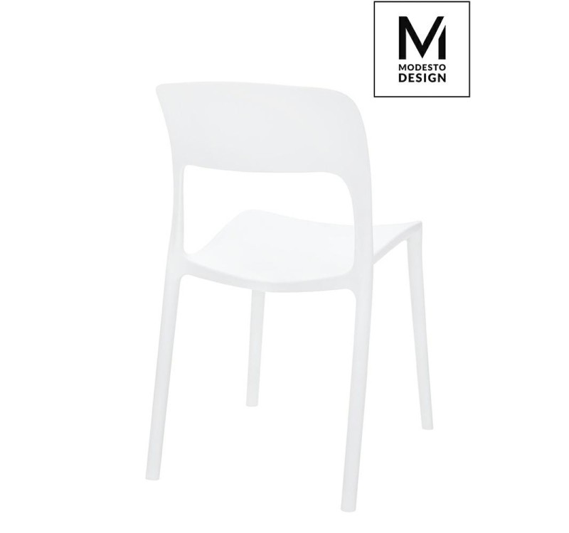 MODESTO krzesło ZING białe - polipropylen