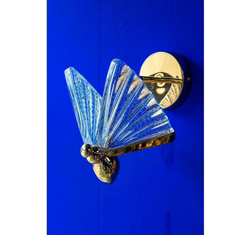 MOOSEE lampa ścienna BUTTERFLY M złota