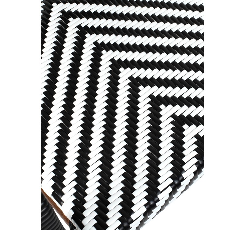 Krzesło ogrodowe CAFE AZURE biały /       czarny