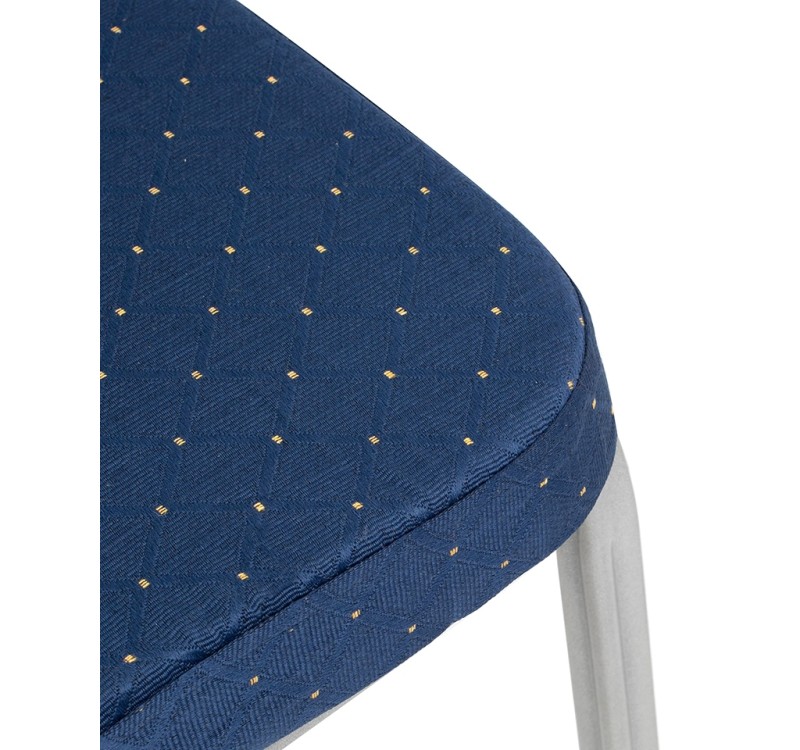 Krzesło bankietowe / konferencyjne ARES   niebieske / srebrne