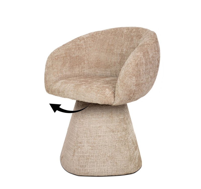 MaMaison krzesło PEDRA beżowe