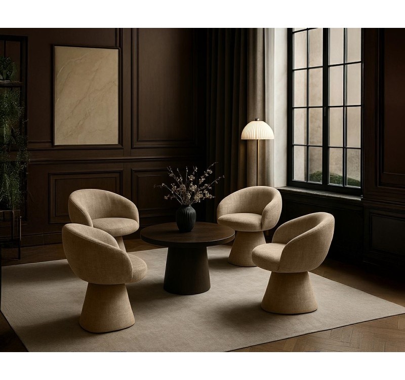 MaMaison krzesło PEDRA beżowe