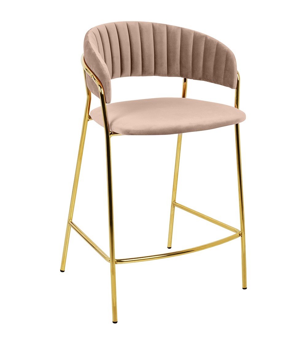 Krzesło barowe MARGO 65 khaki / beżowe