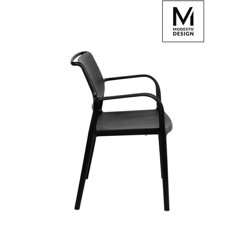 MODESTO krzesło PETRA czarne - polipropylen