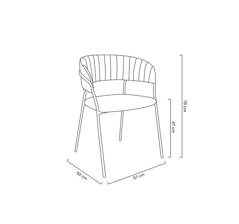 Krzesło MARGO ciemny niebieski - welur, podstawa złota