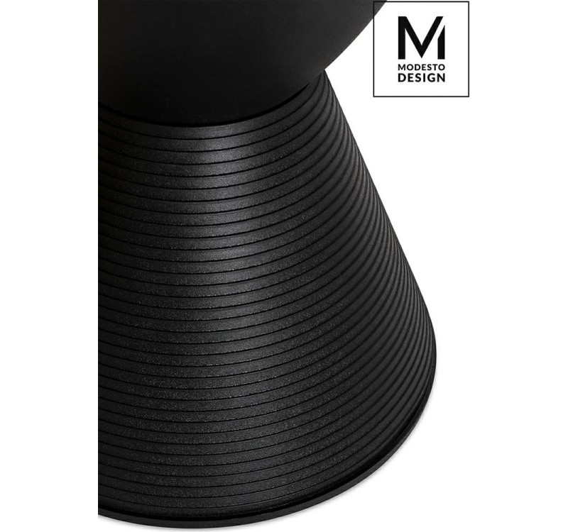 MODESTO stołek TAMBURO czarny - polipropylen