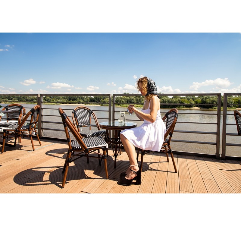 Krzesło ogrodowe CAFE PARIS brązowe       rattan