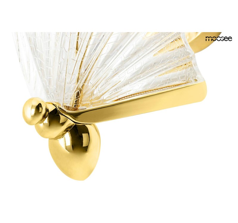 MOOSEE lampa ścienna BUTTERFLY S złota