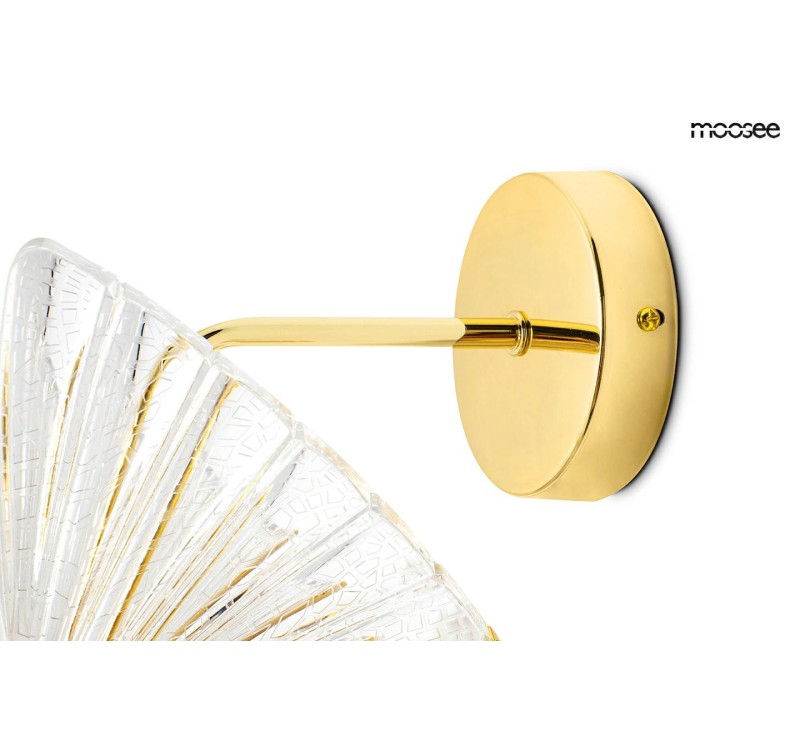MOOSEE lampa ścienna BUTTERFLY S złota