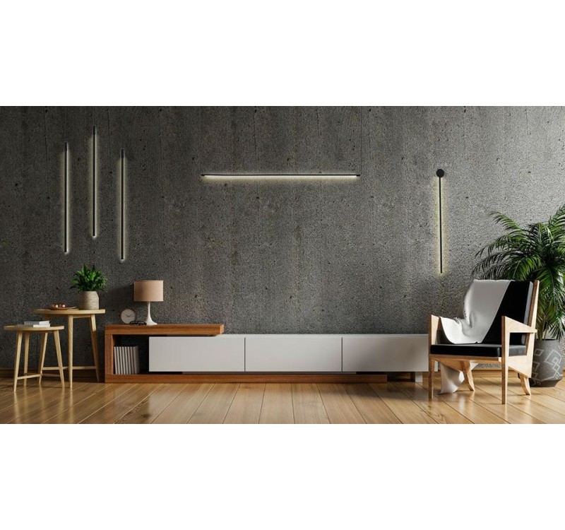 MOOSEE lampa ścienna OMBRE 60 czarna