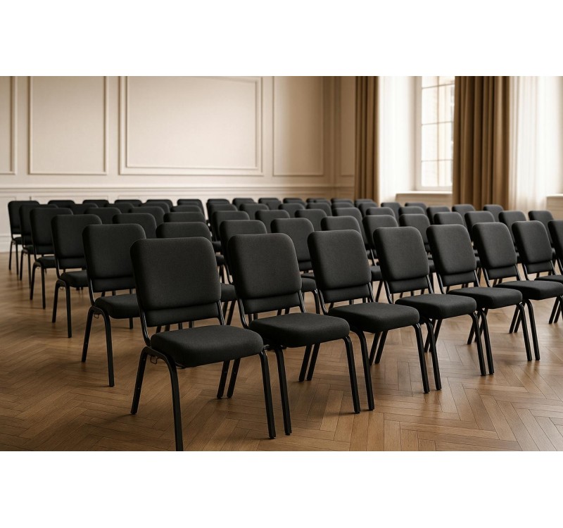 Krzesło bankietowe / konferencyjne SAMOS  czarne