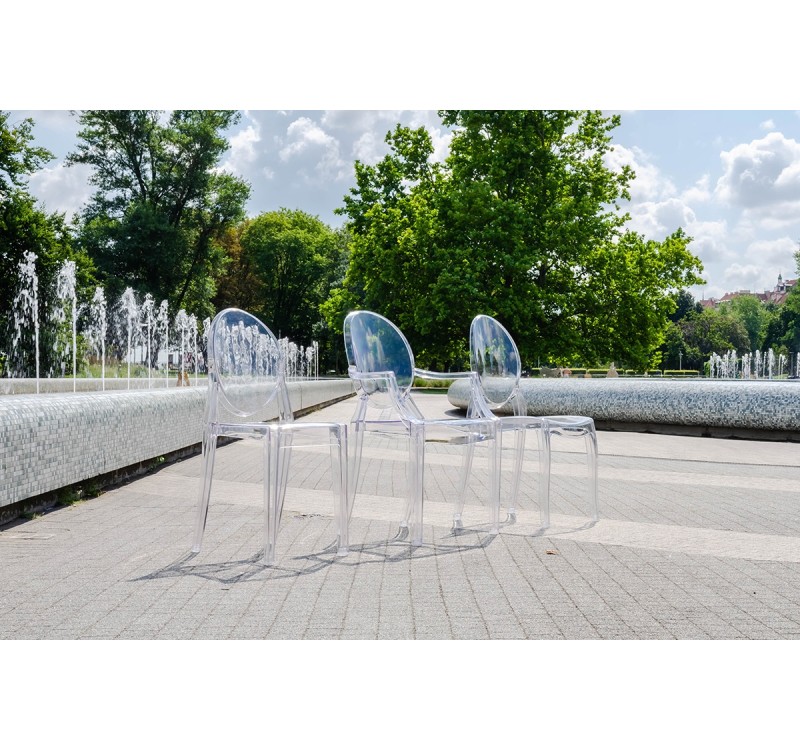 Krzesło VICTORIA transparentne - poliwęglan