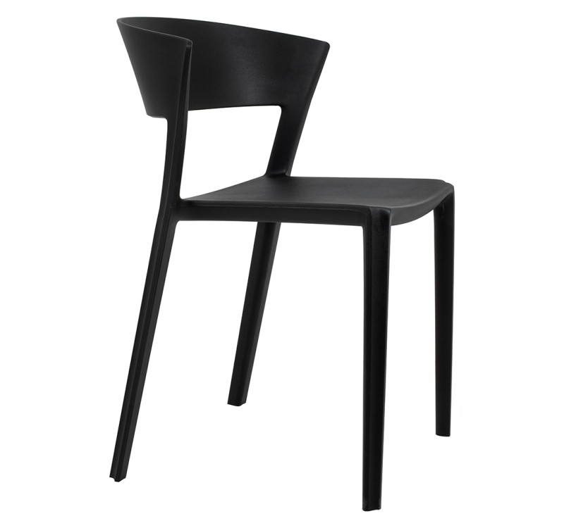 Krzesło JASPER czarne - polipropylen