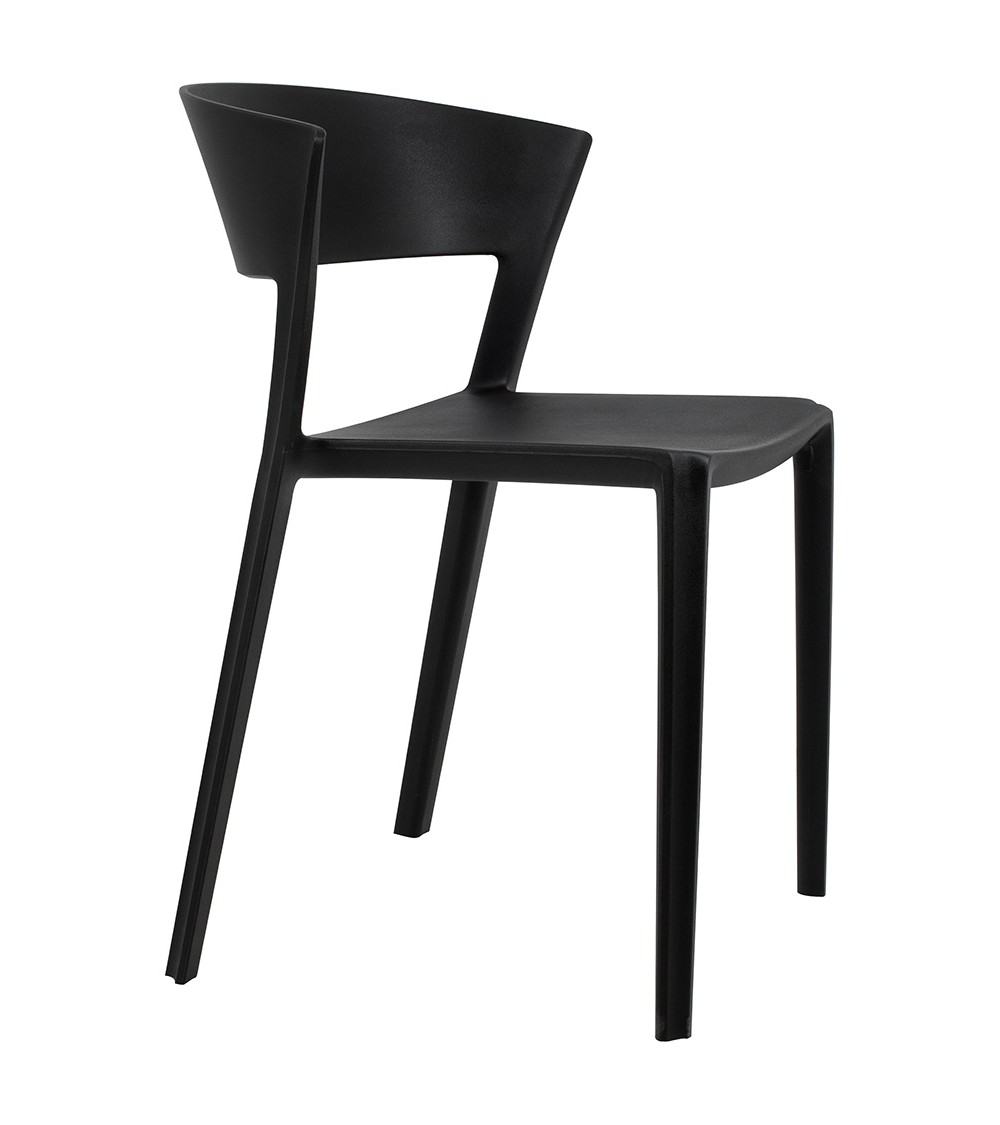 Krzesło JASPER czarne - polipropylen