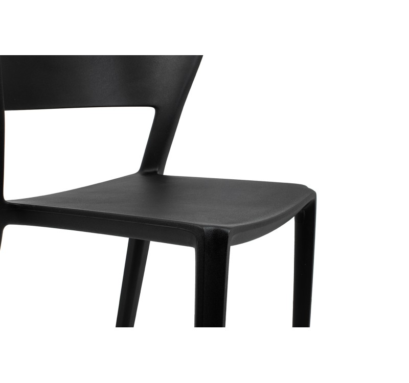 Krzesło JASPER czarne - polipropylen