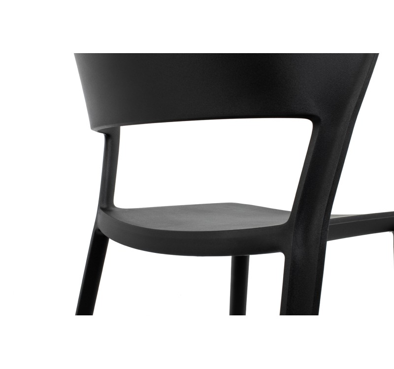 Krzesło JASPER czarne - polipropylen