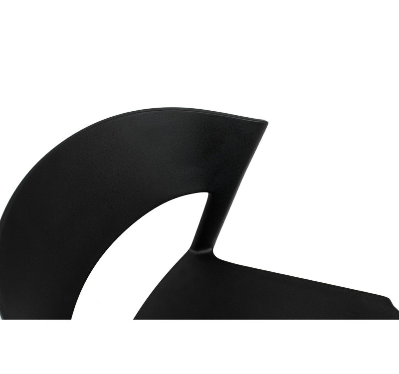 Krzesło JASPER czarne - polipropylen