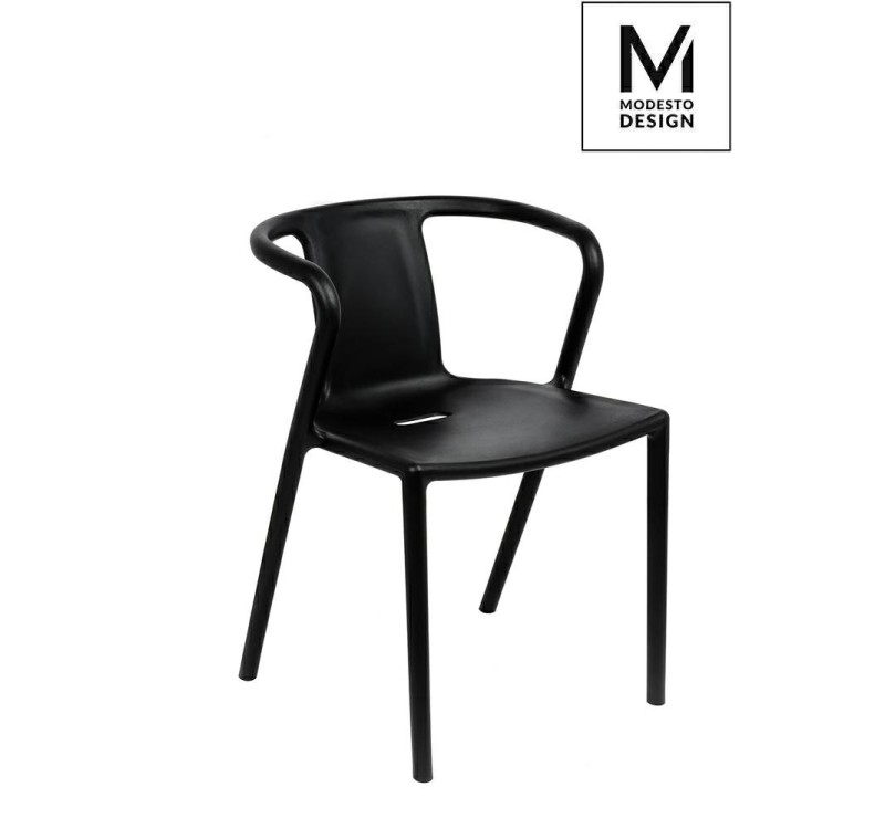MODESTO krzesło AIR czarne - polipropylen