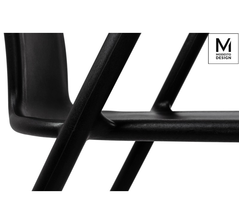 MODESTO krzesło AIR czarne - polipropylen