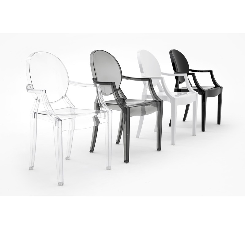 Krzesło LOUIS transparentne - poliwęglan