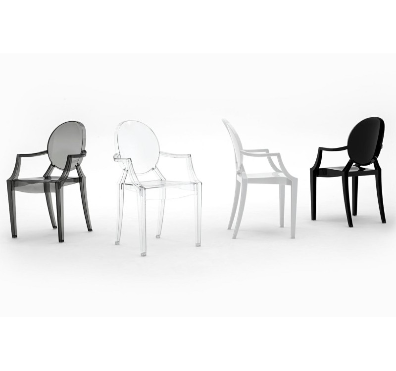 Krzesło LOUIS transparentne - poliwęglan