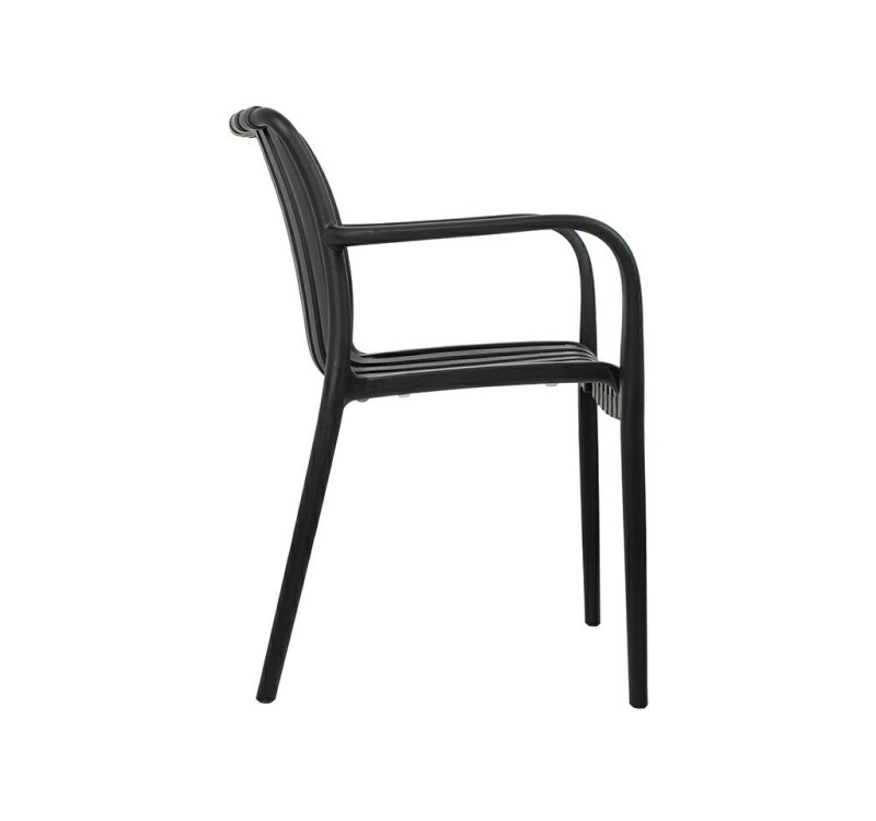 MODESTO krzesło Strips czarne  -          polipropylen