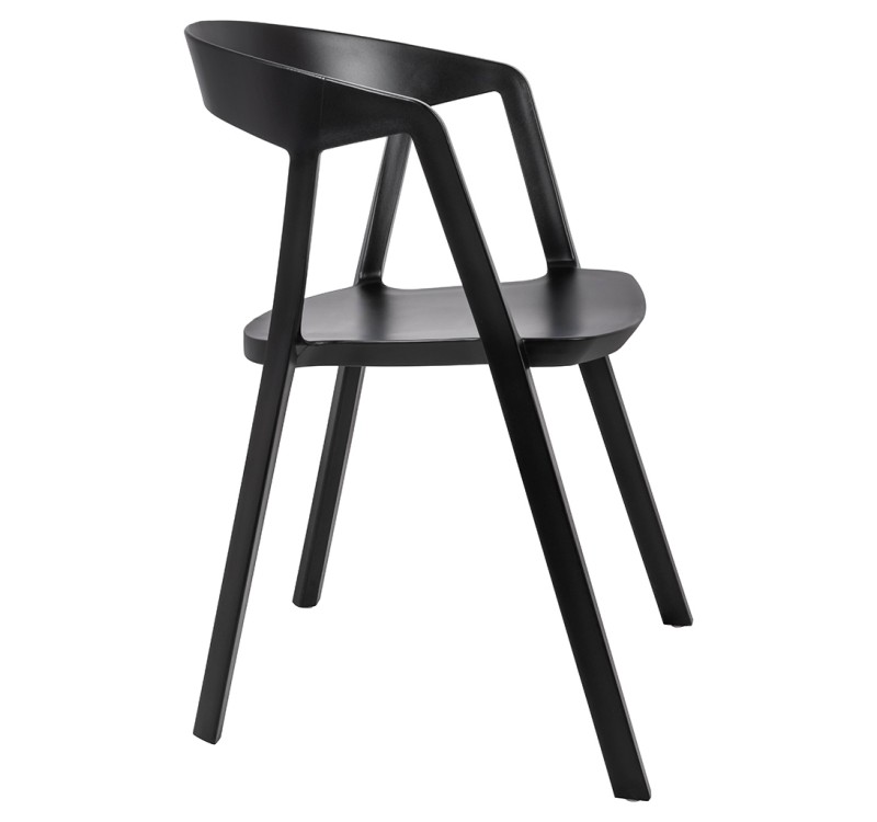 Krzesło VIBIA czarne - polipropylen