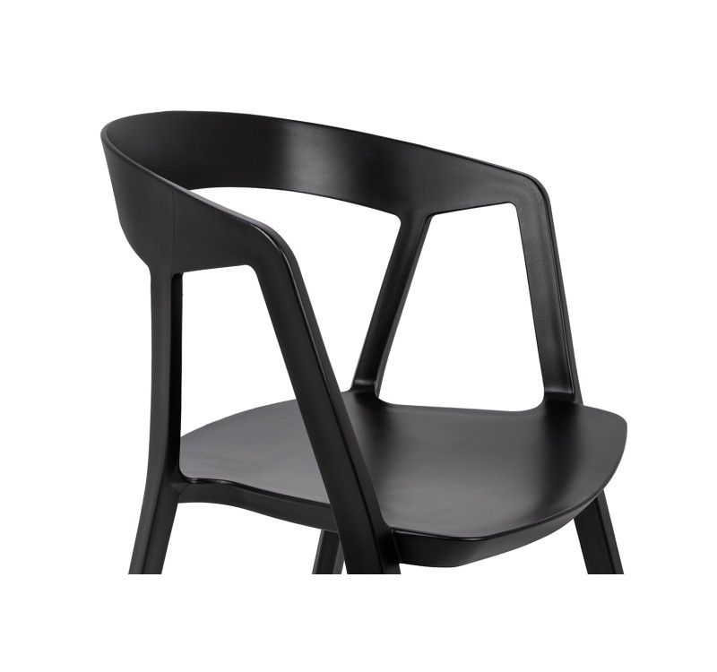 Krzesło VIBIA czarne - polipropylen