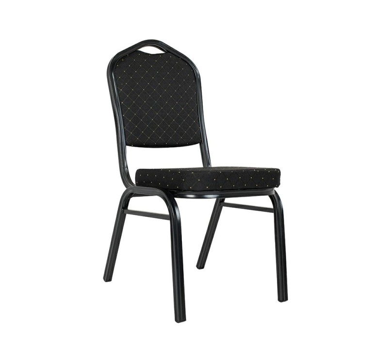 Krzesło bankietowe / konferencyjne HERON  czarne