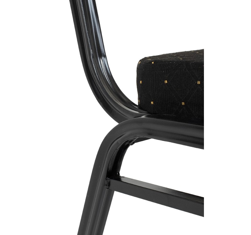 Krzesło bankietowe / konferencyjne HERON  czarne