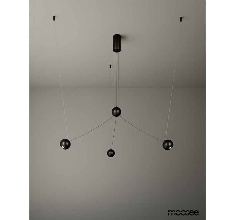 MOOSEE lampa wisząca OCTO 3 czarna