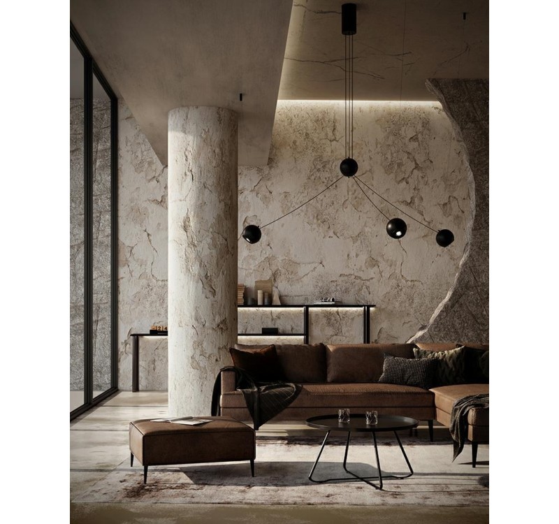 MOOSEE lampa wisząca OCTO 3 czarna