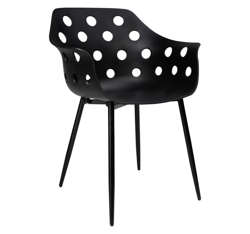 Krzesło JASON czarne - polipropylen, metal