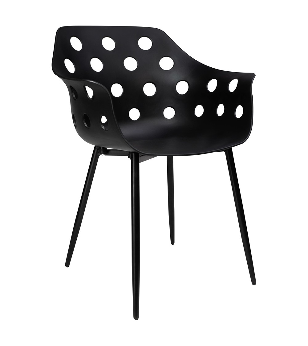 Krzesło JASON czarne - polipropylen, metal
