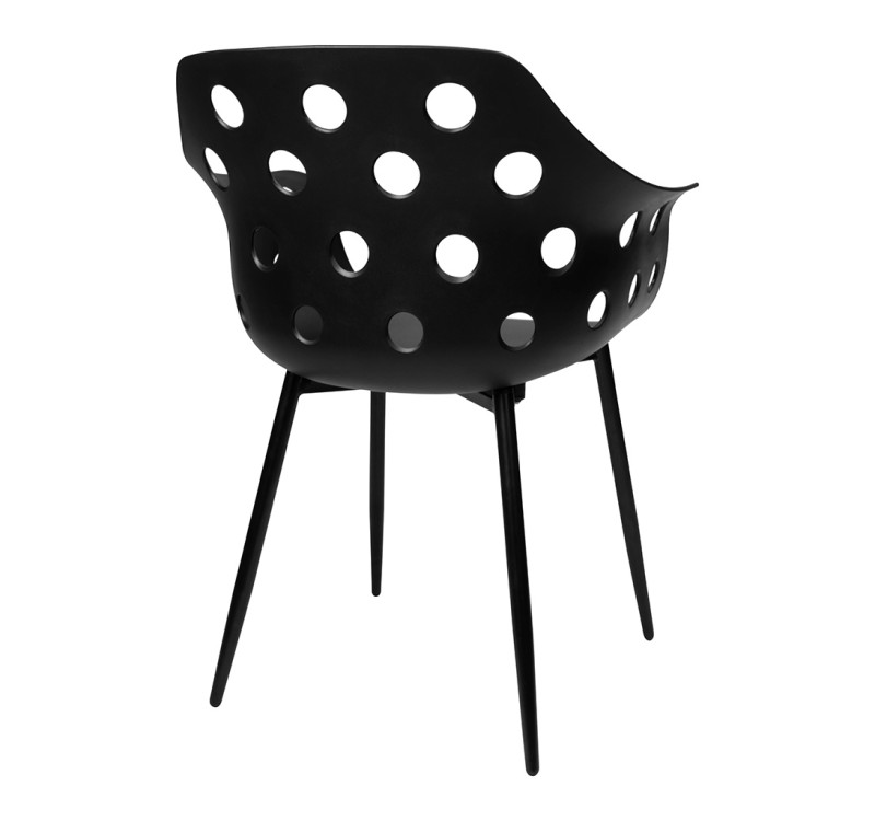 Krzesło JASON czarne - polipropylen, metal