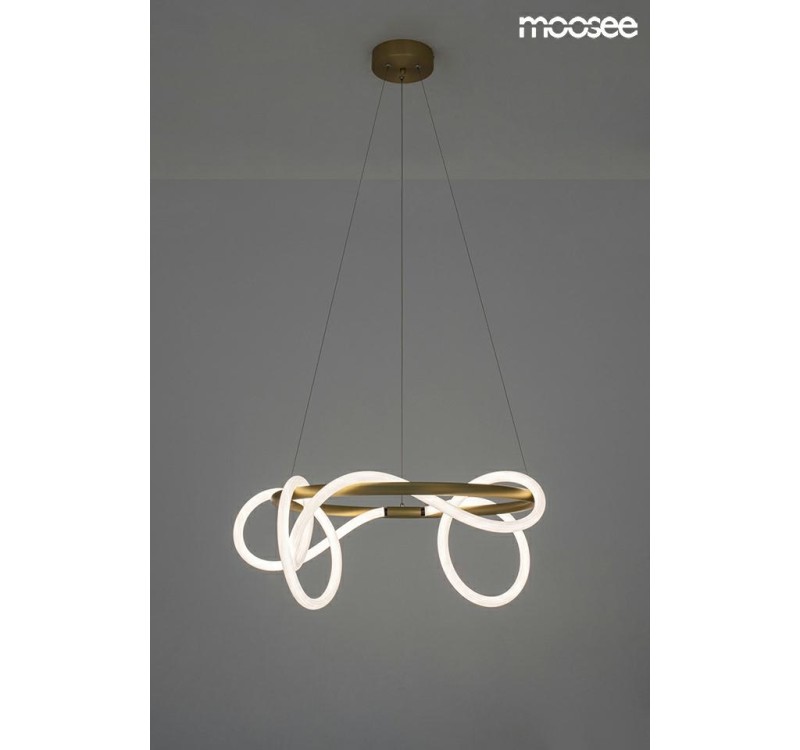 MOOSEE lampa wisząca SERPIENTE 60 złota
