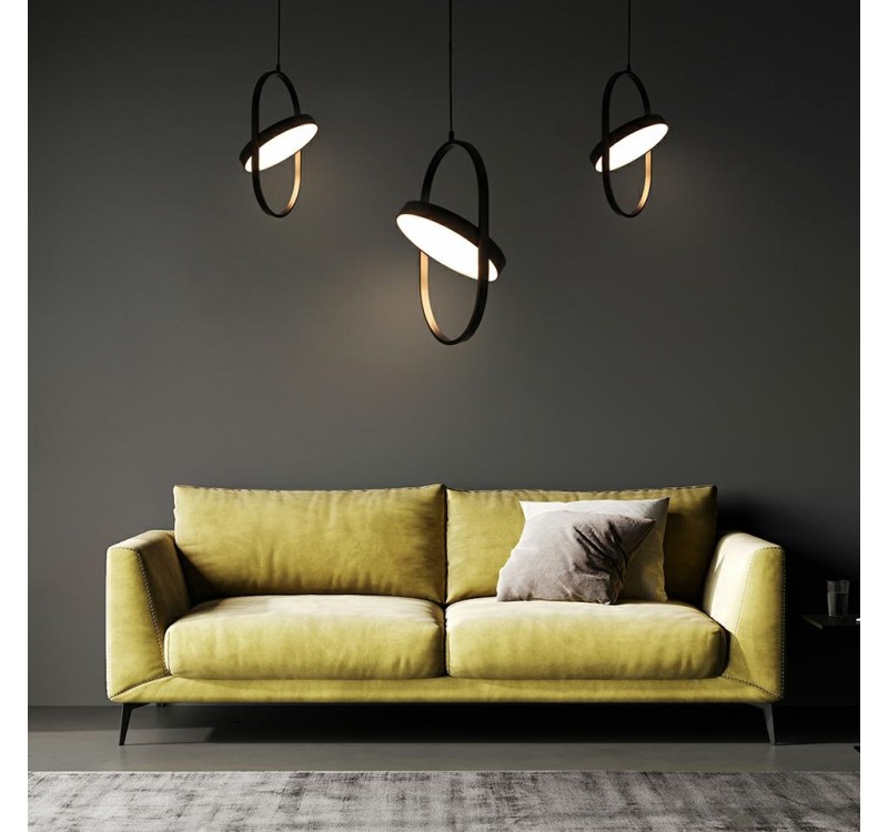 MOOSEE lampa wisząca SPINNER 26 czarna