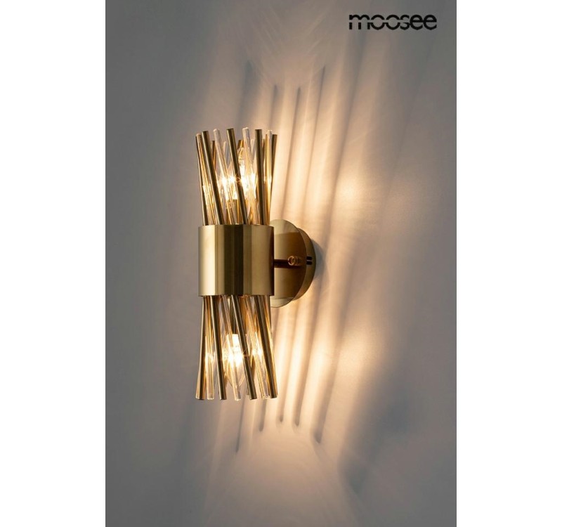 MOOSEE lampa ścienna LORENZO złota