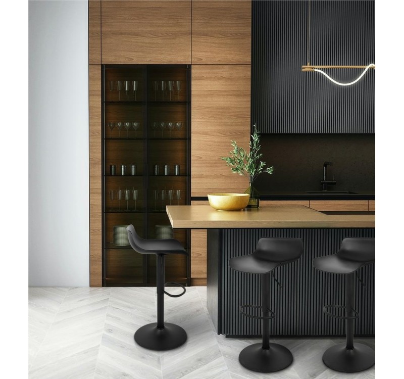 Krzesło barowe SNAP BAR regulowane czarne