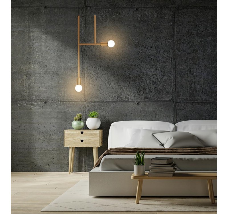 MOOSEE lampa wisząca RIVA 2 złota